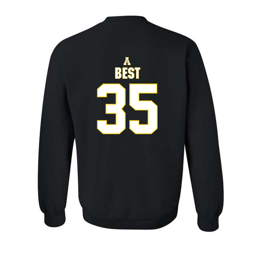 App State - NCAA Baseball : Liam Best - Replica Shersey Crewneck Sweatshirt-1