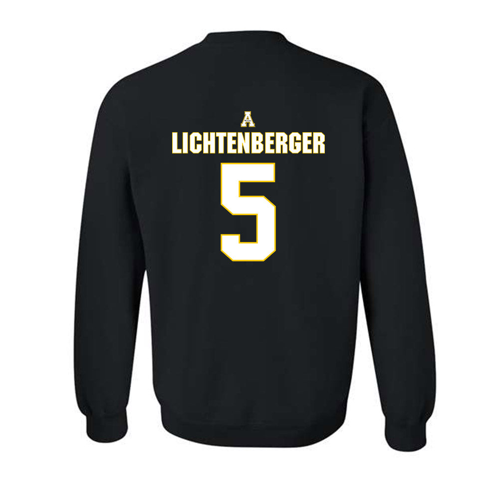 App State - NCAA Baseball : Tyler Lichtenberger - Replica Shersey Crewneck Sweatshirt-1