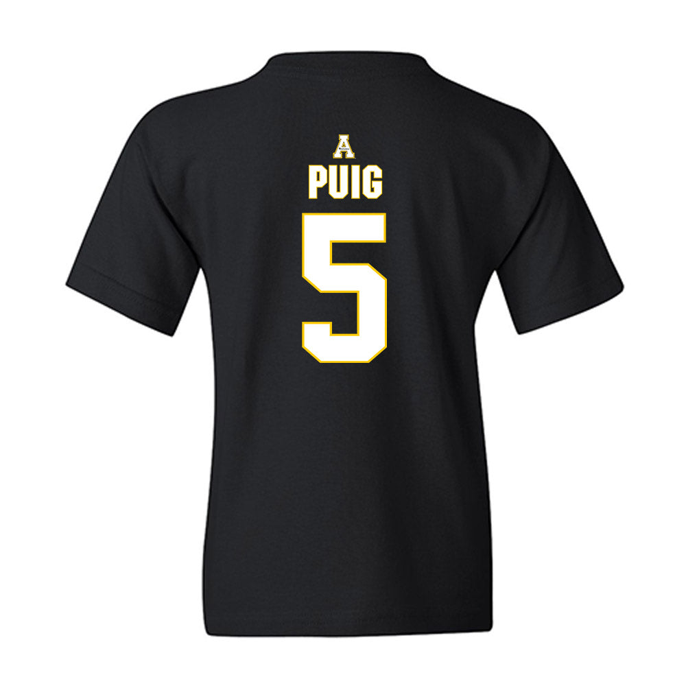 App State - NCAA Baseball : Ethan Puig - Replica Shersey Youth T-Shirt-1