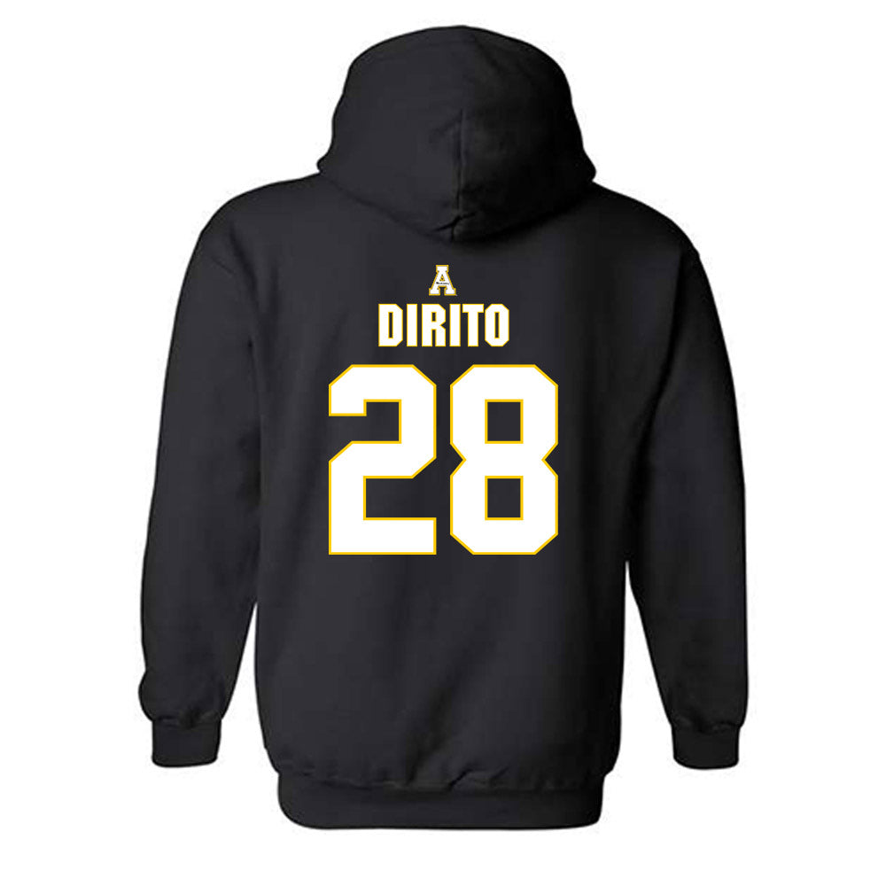 App State - NCAA Baseball : Nick DiRito - Replica Shersey Hooded Sweatshirt-1