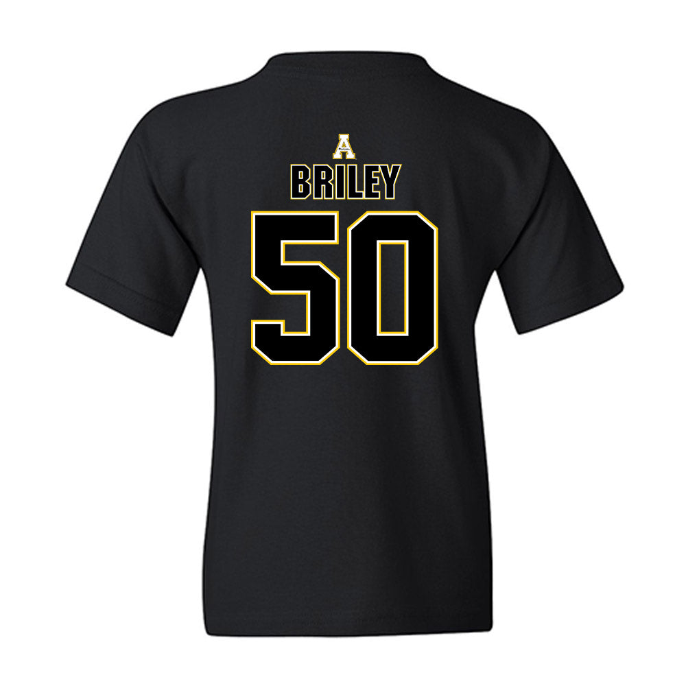 App State - NCAA Football : Jackson Briley - Replica Shersey Youth T-Shirt-1