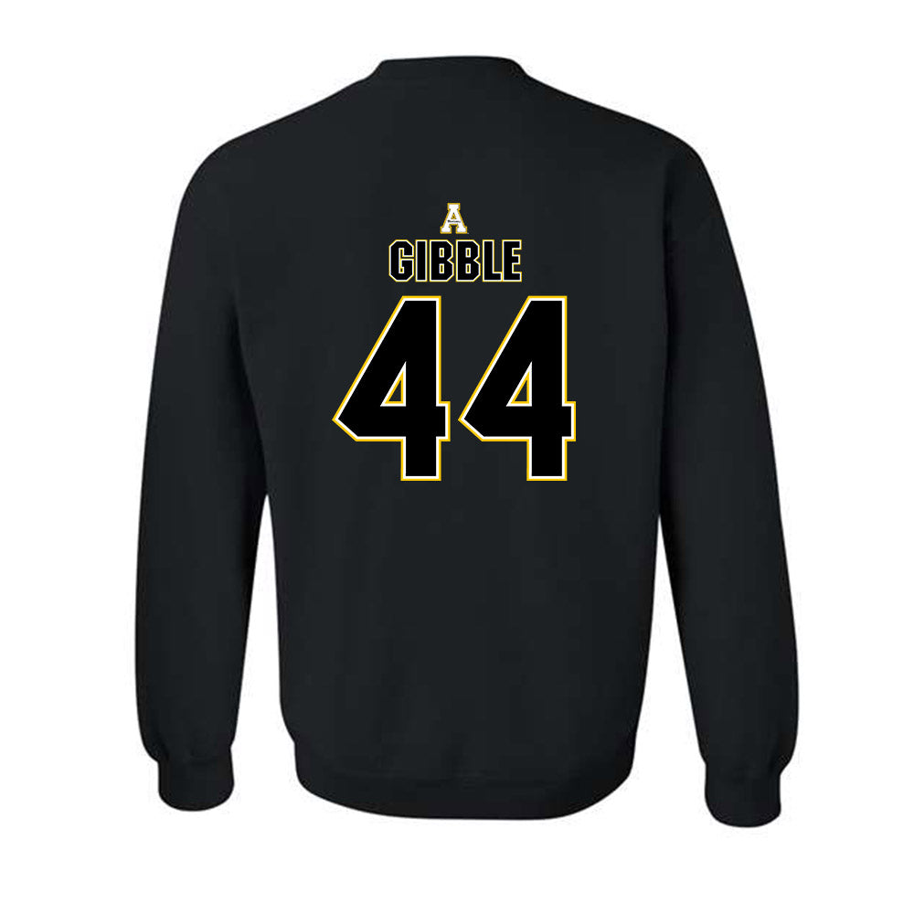 App State - NCAA Football : jared Gibble - Replica Shersey Crewneck Sweatshirt-1