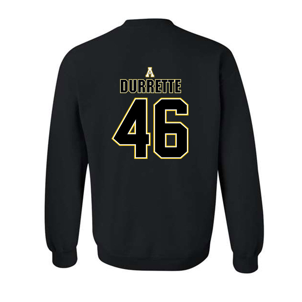 App State - NCAA Football : Damien Durrette - Replica Shersey Crewneck Sweatshirt-1