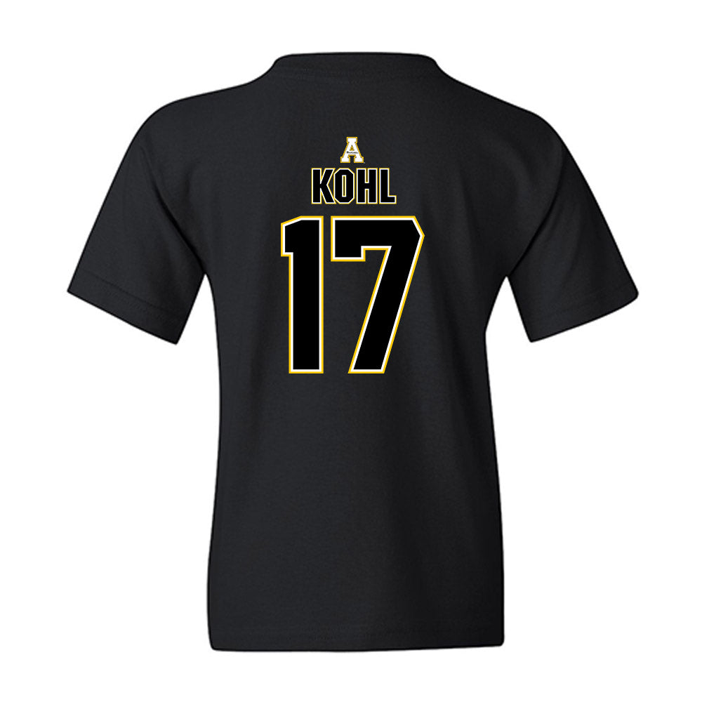 App State - NCAA Football : JJ Kohl - Replica Shersey Youth T-Shirt-1