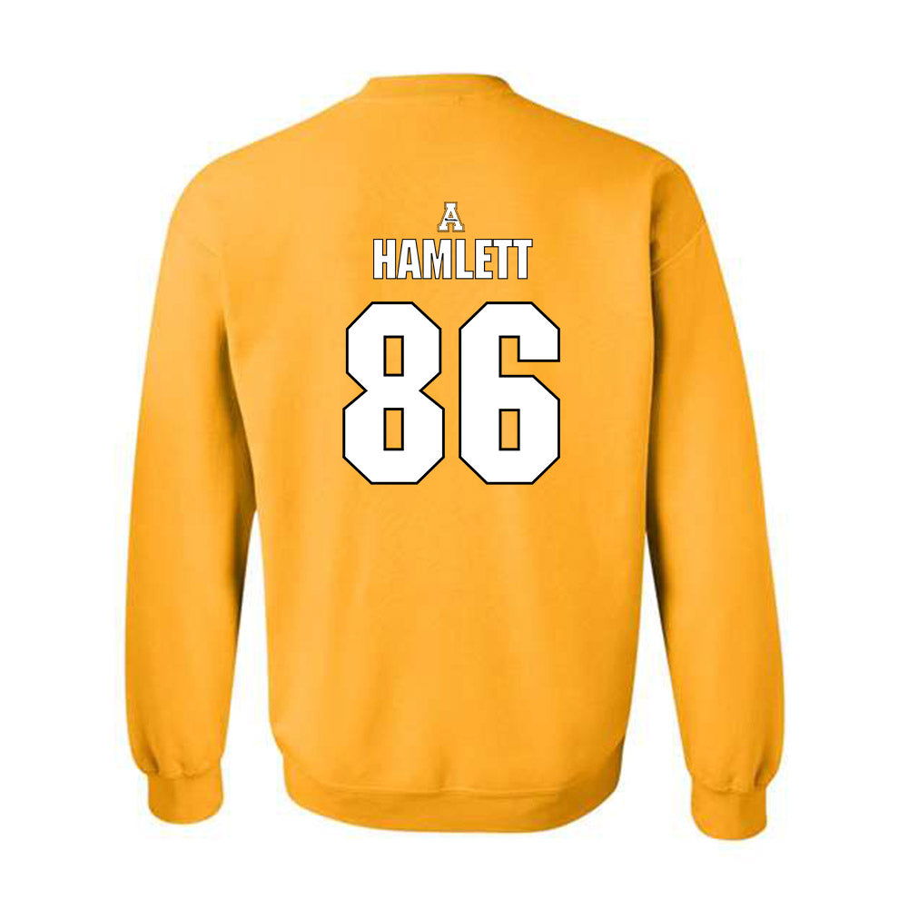 App State - NCAA Football : Kanen Hamlett - Replica Shersey Crewneck Sweatshirt