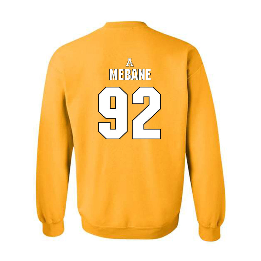 App State - NCAA Football : AJ Mebane - Replica Shersey Crewneck Sweatshirt