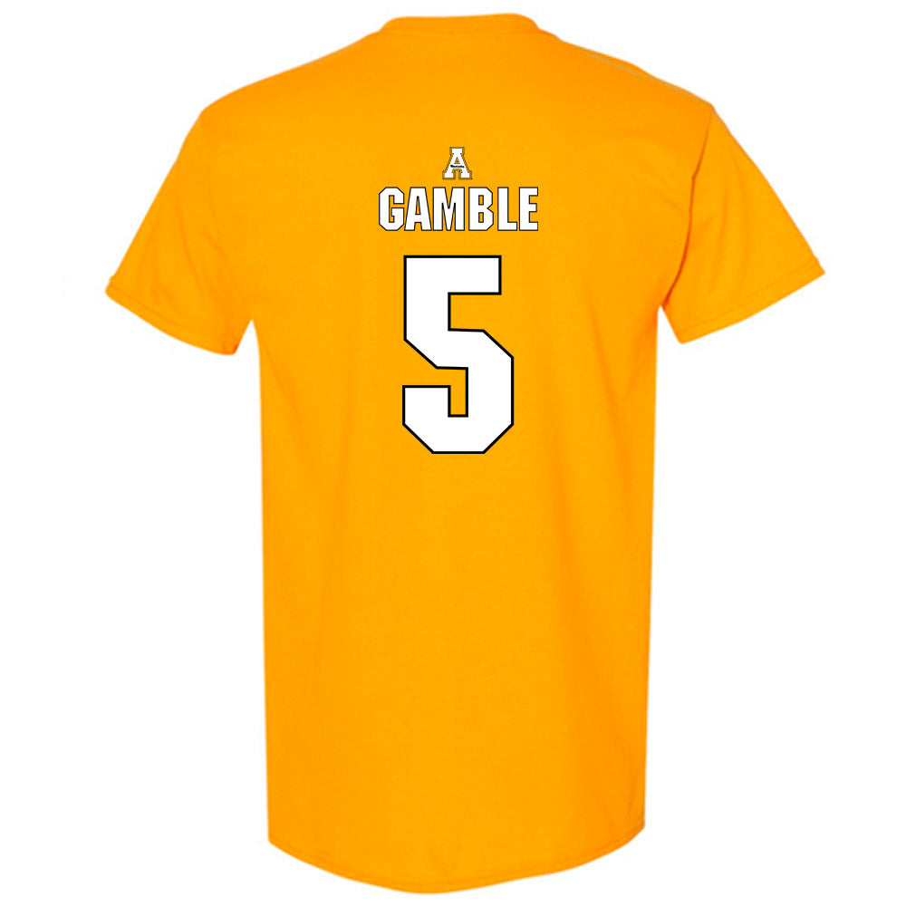 App State - NCAA Football : Zyeir Gamble - Replica Shersey T-Shirt-1