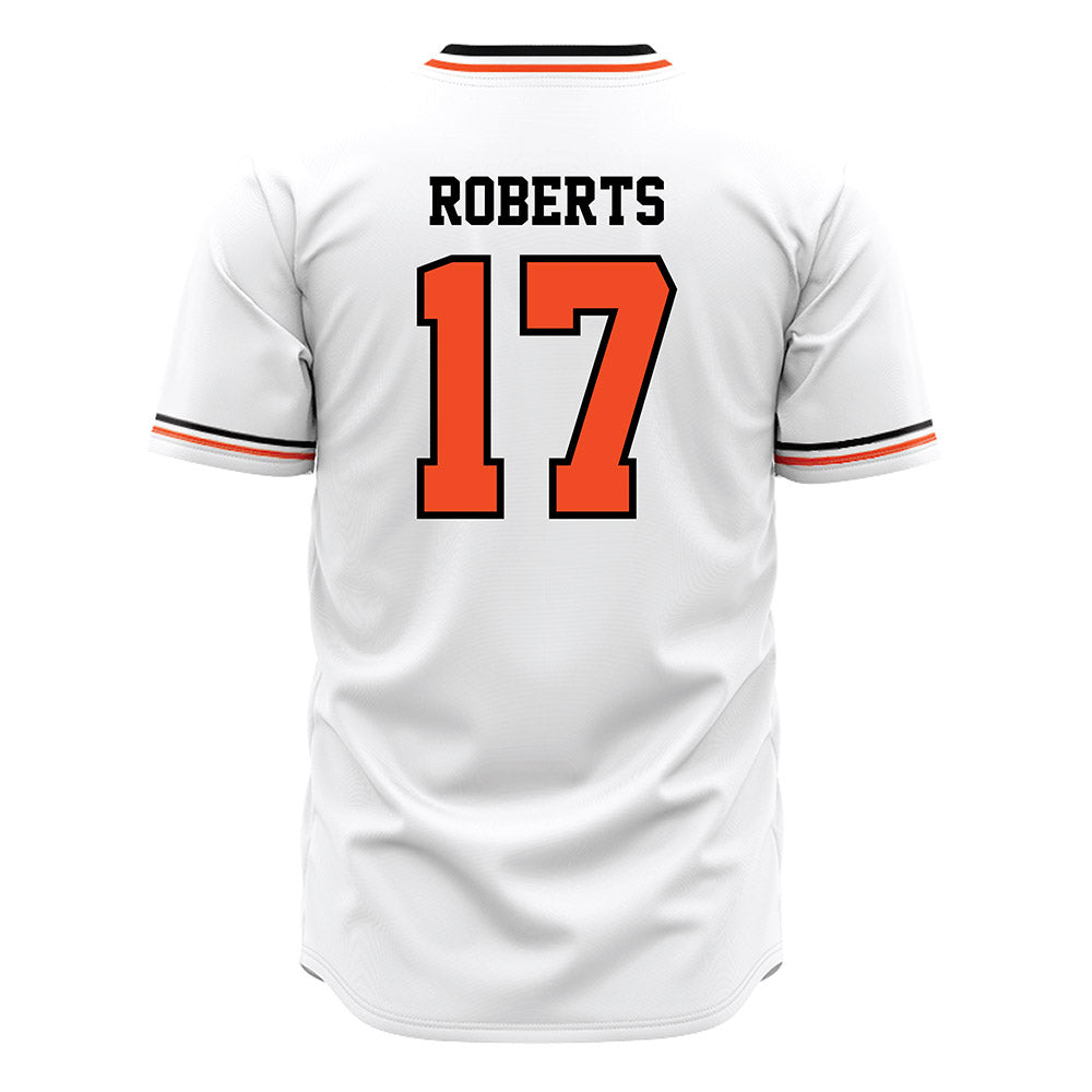 Campbell - NCAA Baseball : Jackson Roberts - White Jersey