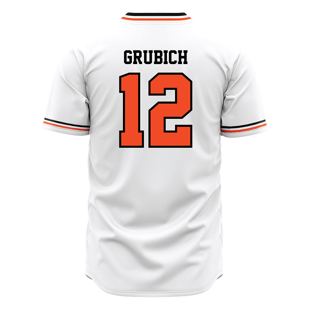 Campbell - NCAA Baseball : Lleyton Grubich - White Jersey-1