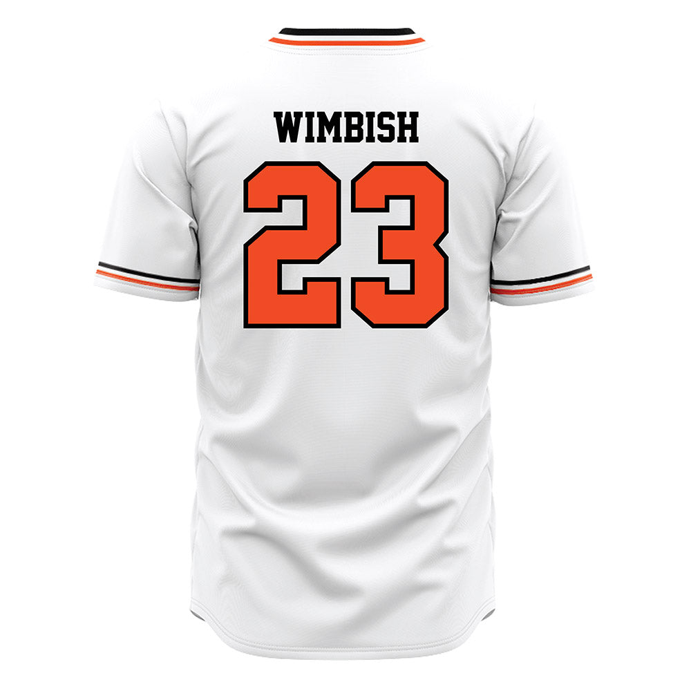 Campbell - NCAA Baseball : Camden Wimbish - White Jersey-1