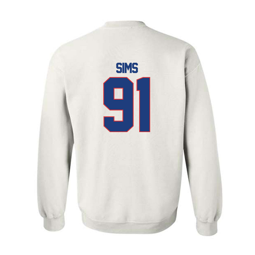 LA Tech - NCAA Football : Caleb Sims - Generic Shersey Crewneck Sweatshirt-1