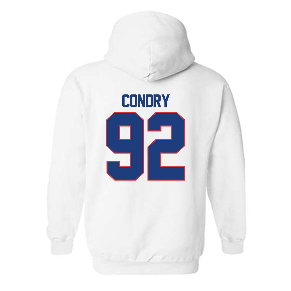 LA Tech - NCAA Football : Sterling Condry - Generic Shersey Hooded Sweatshirt-1