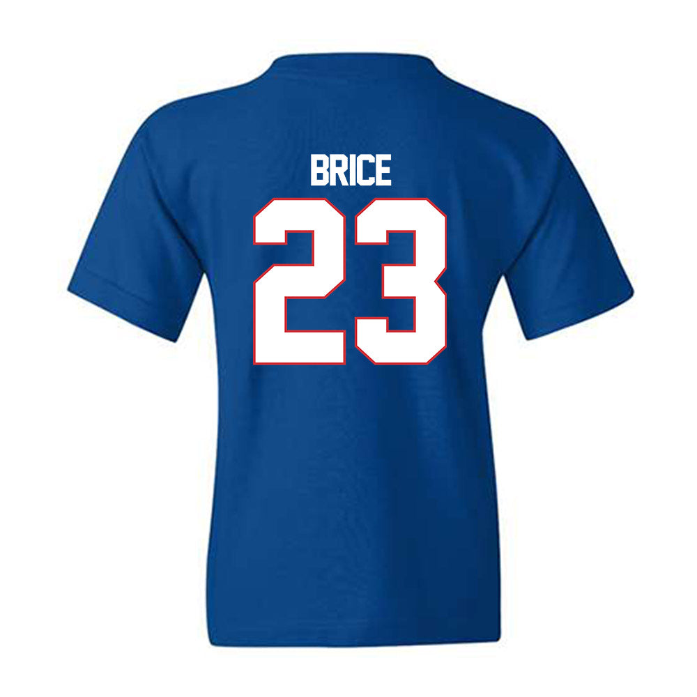 LA Tech - NCAA Football Legends : Kentrell Brice - Generic Shersey Youth T-Shirt-1