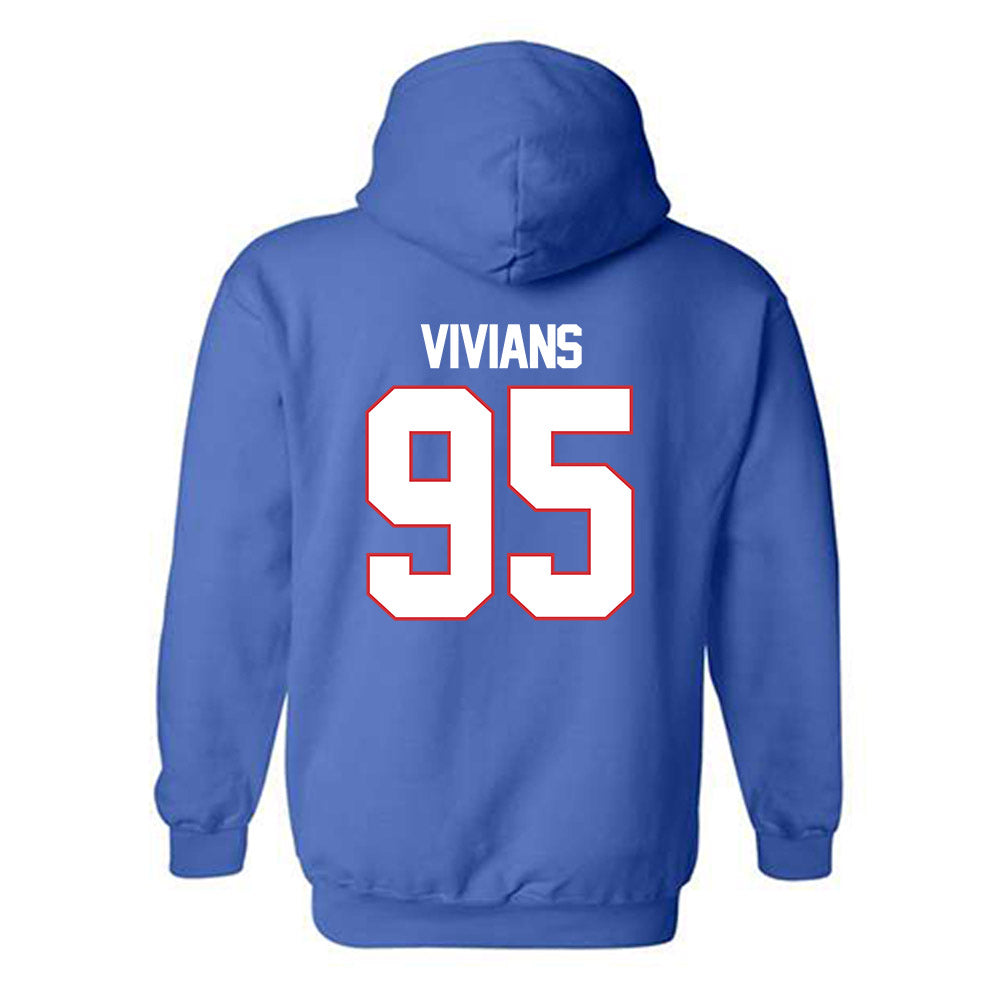 LA Tech - NCAA Football : Trevell Vivians - Generic Shersey Hooded Sweatshirt