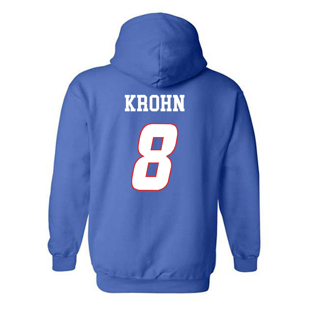 LA Tech - NCAA Women's Volleyball : Grace Krohn - Replica Shersey Hooded Sweatshirt-1