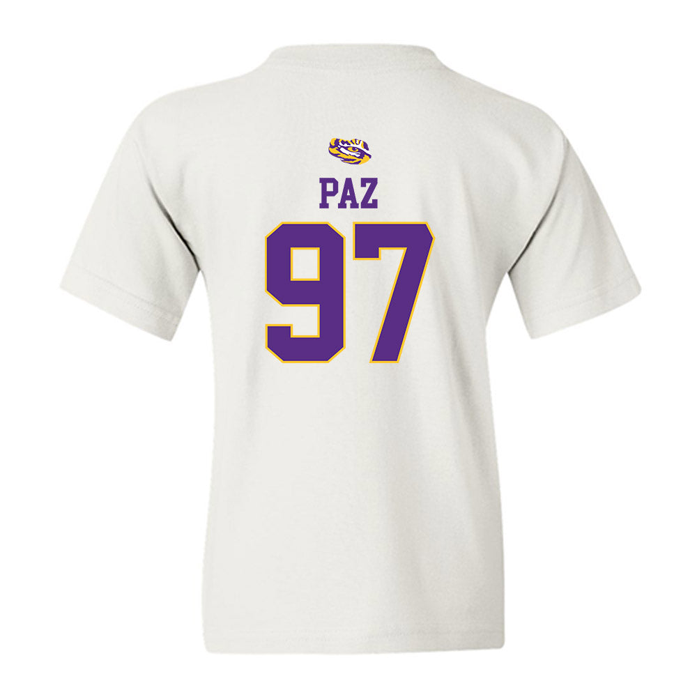 LSU - NCAA Baseball : Marcos Paz - Replica Shersey Youth T-Shirt-1