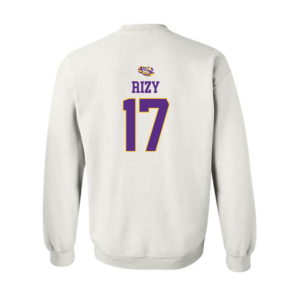 LSU - NCAA Baseball : Mavrick Rizy - Replica Shersey Crewneck Sweatshirt-1