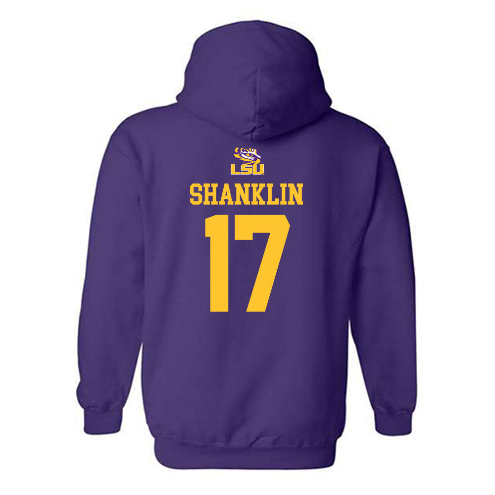 LSU - NCAA Football : Damien Shanklin - Replica Shersey Hooded Sweatshirt-1