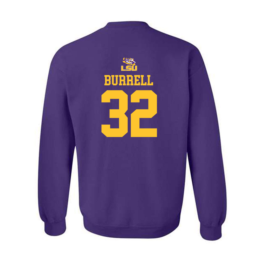 LSU - NCAA Football : Aeron Burrell - Replica Shersey Crewneck Sweatshirt