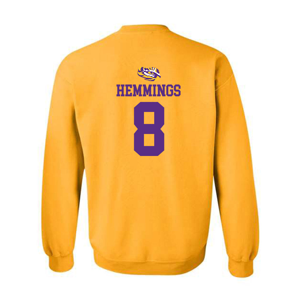 LSU - NCAA Women's Volleyball : Ella Hemmings - Replica Shersey Crewneck Sweatshirt