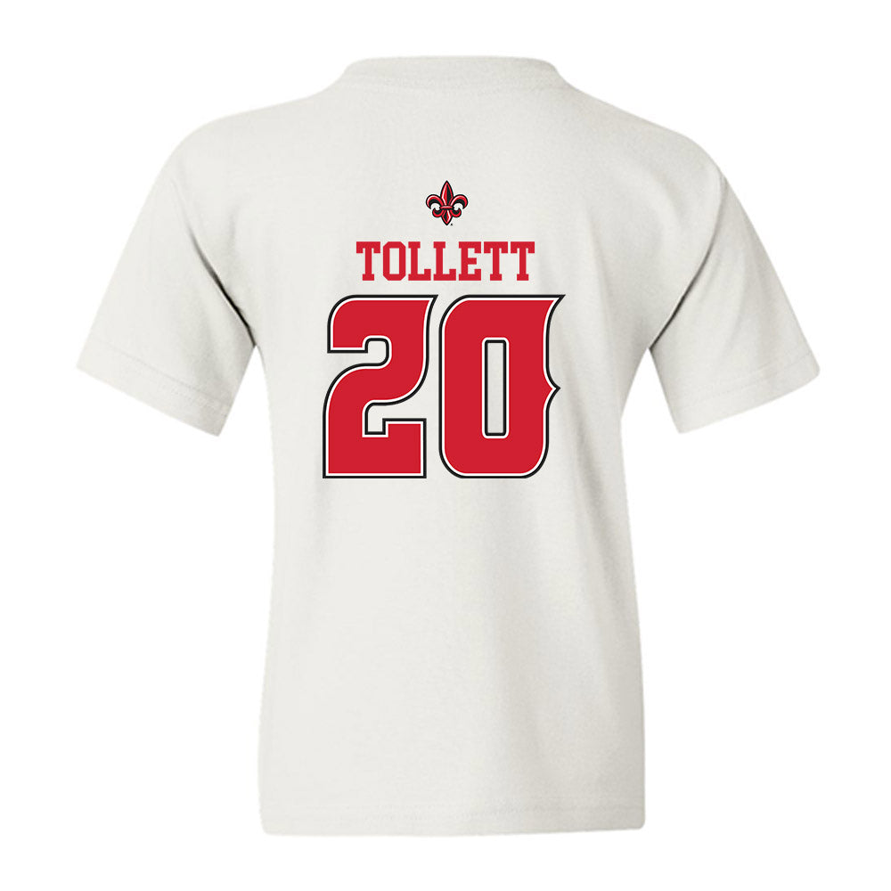 Louisiana - NCAA Baseball : JR Tollett - Sports Shersey Youth T-Shirt-1