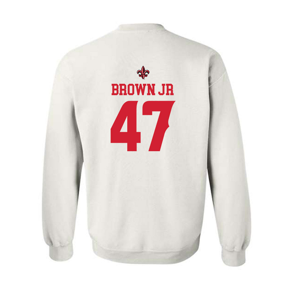 Louisiana - NCAA Football : Maurice Brown Jr - Sports Shersey Crewneck Sweatshirt-1