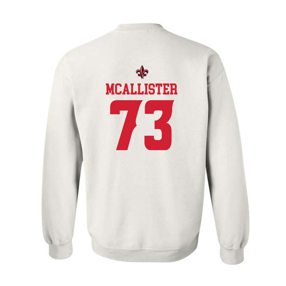 Louisiana - NCAA Football : Jayden McAllister - Sports Shersey Crewneck Sweatshirt-1