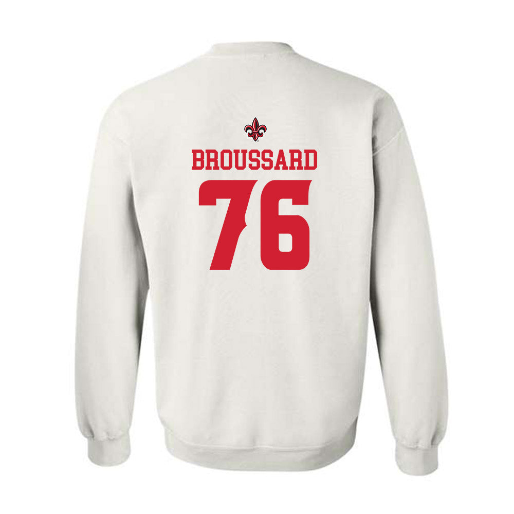 Louisiana - NCAA Football : Matthew Broussard - Crewneck Sweatshirt Replica Shersey