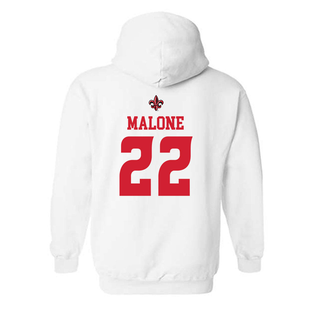 Louisiana - NCAA Football : Kevin Malone - Sports Shersey Hooded Sweatshirt-1