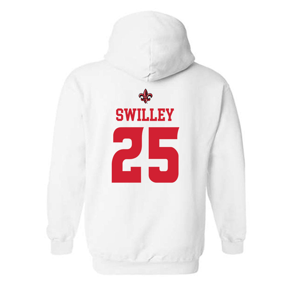 Louisiana - NCAA Football : Hutch Swilley - Sports Shersey Hooded Sweatshirt-1