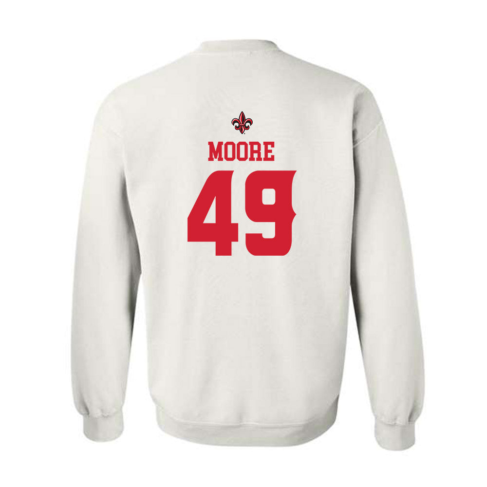 Louisiana - NCAA Football : Travin Moore - Sports Shersey Crewneck Sweatshirt-1