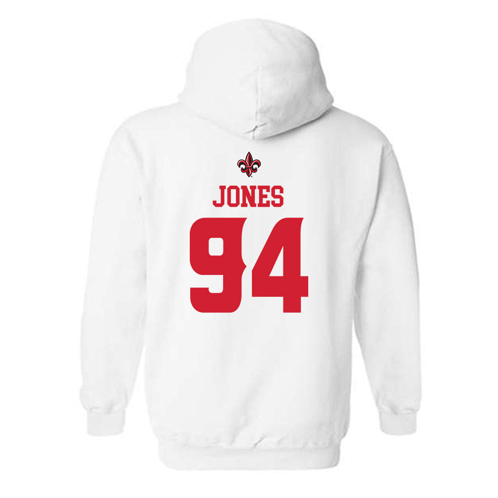 Louisiana - NCAA Football : Timahj Jones - Sports Shersey Hooded Sweatshirt-1
