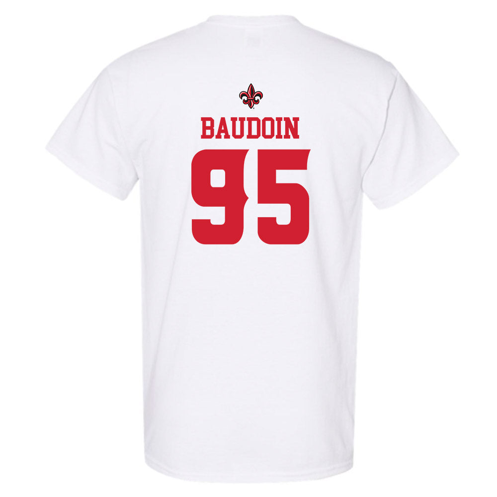 Louisiana - NCAA Football : Maxie Baudoin - Sports Shersey T-Shirt-1
