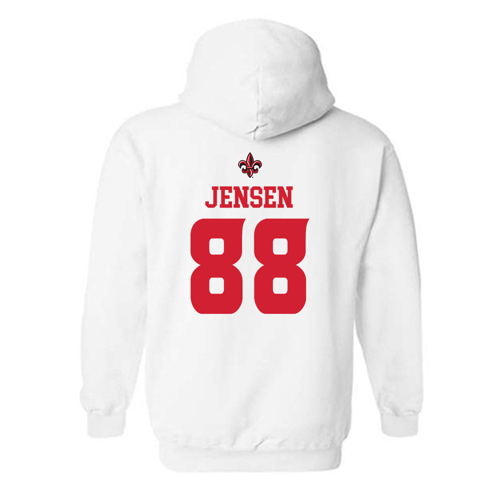 Louisiana - NCAA Football : Caden Jensen - Hooded Sweatshirt Replica Shersey