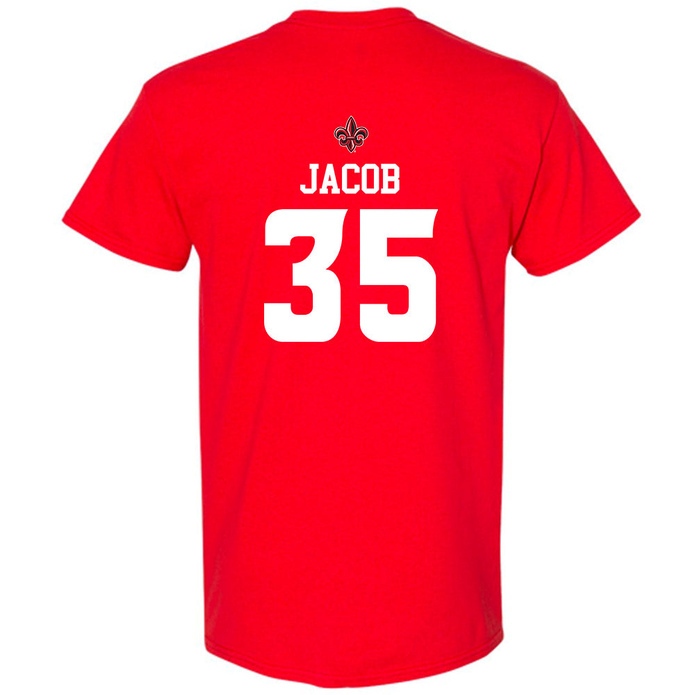 Louisiana - NCAA Football : Collin Jacob - Sports Shersey T-Shirt-1