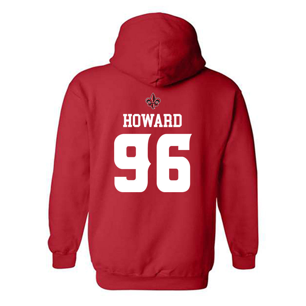 Louisiana - NCAA Football : Chase Howard - Sports Shersey Hooded Sweatshirt-1