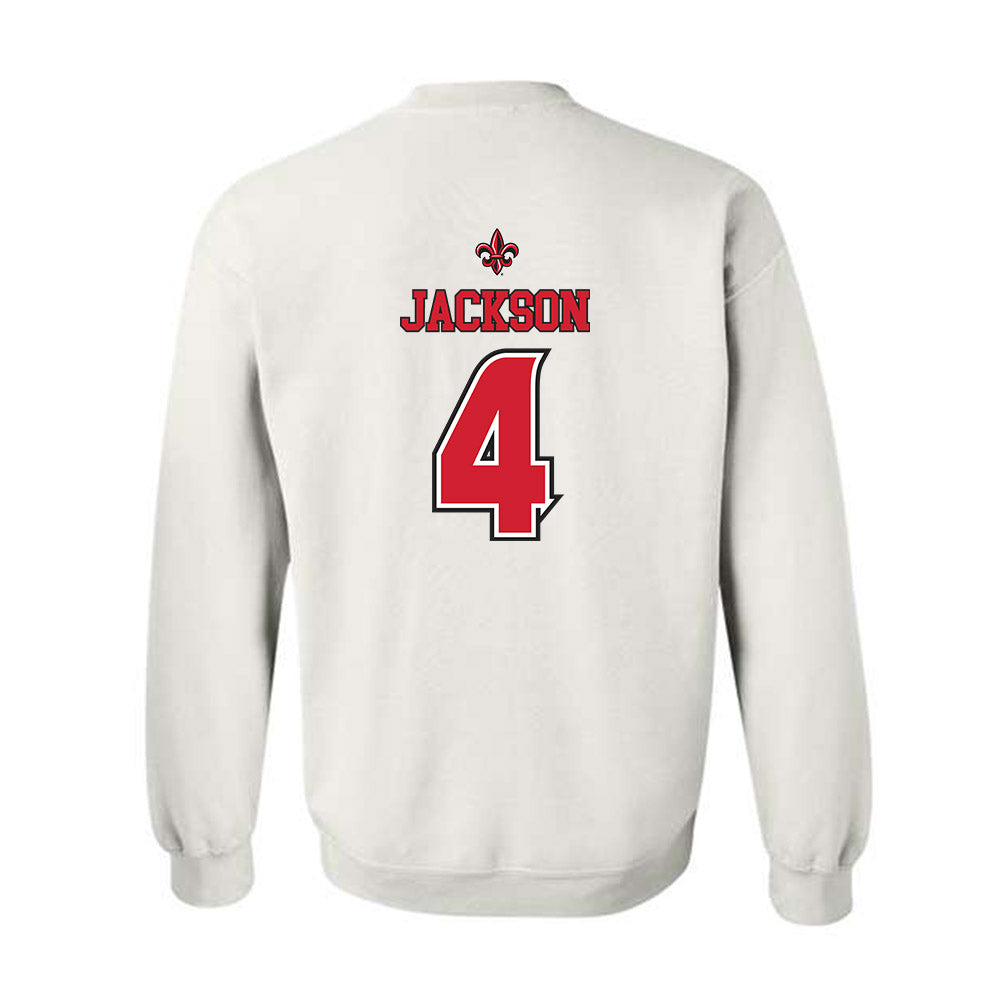 Louisiana - NCAA Women's Basketball : Jazmyne Jackson - Replica Shersey Crewneck Sweatshirt-1
