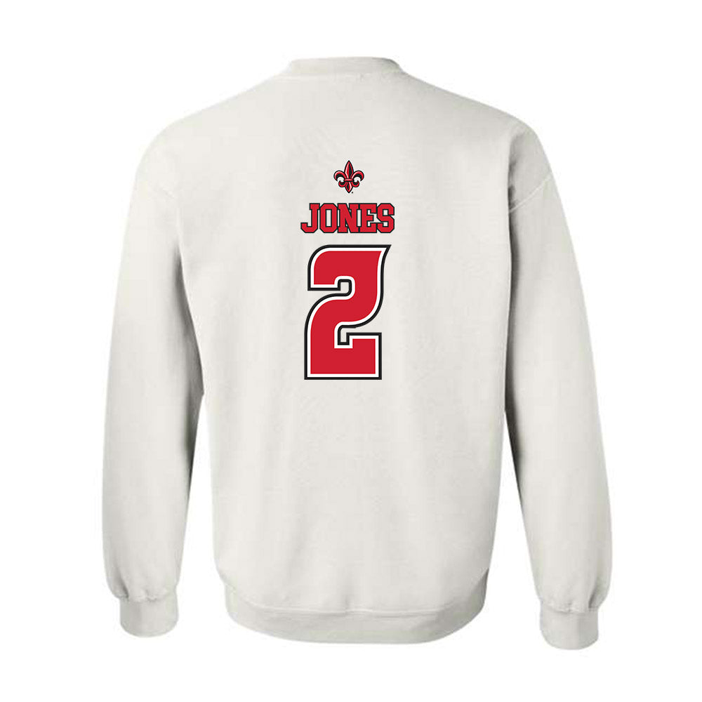 Louisiana - NCAA Men's Basketball : Todd Jones - Replica Shersey Crewneck Sweatshirt-1