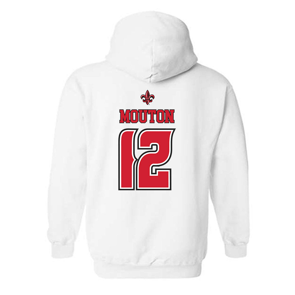 Louisiana - NCAA Men's Basketball : Michael Mouton - Replica Shersey Hooded Sweatshirt-1