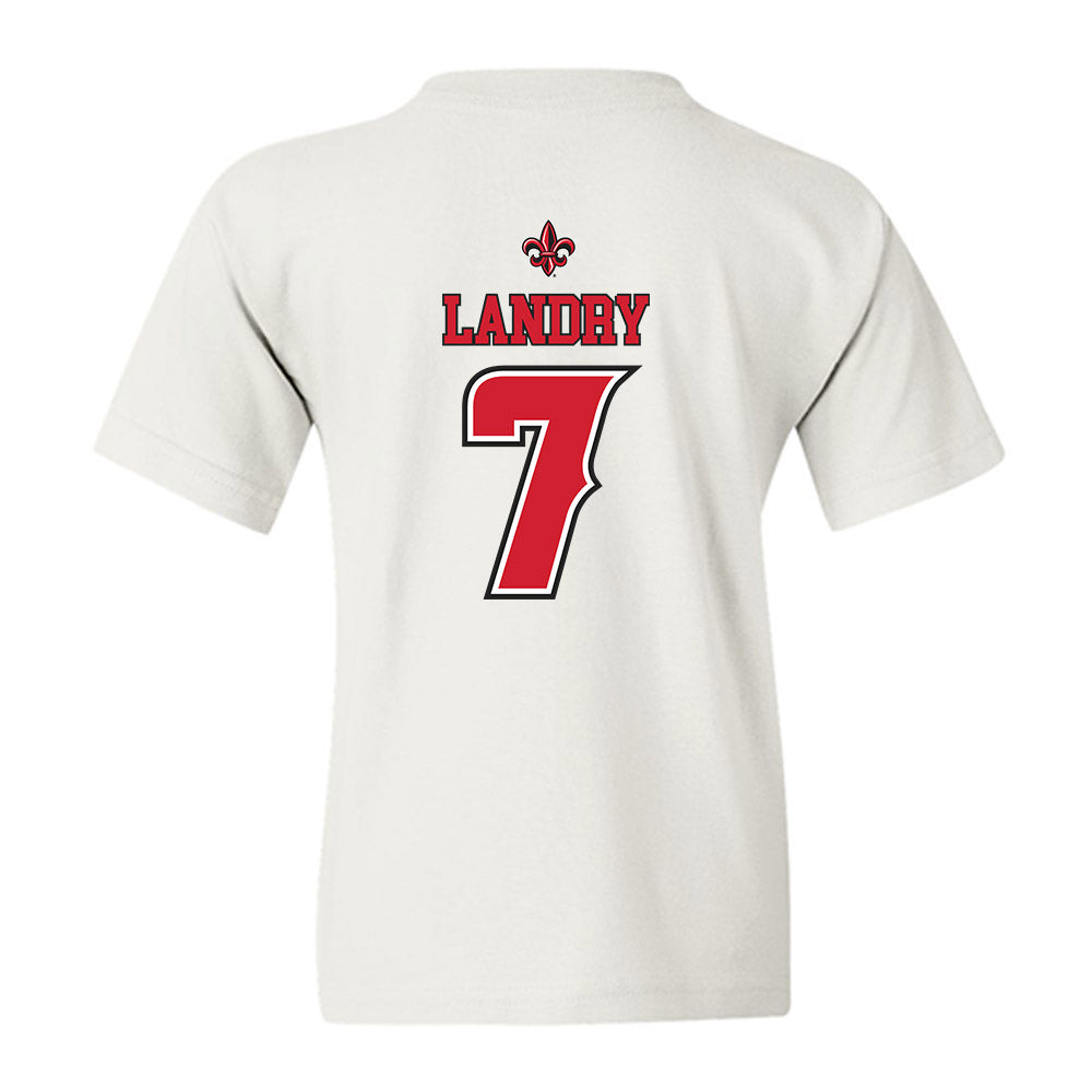 Louisiana - NCAA Men's Basketball : Christian Landry - Replica Shersey Youth T-Shirt-1