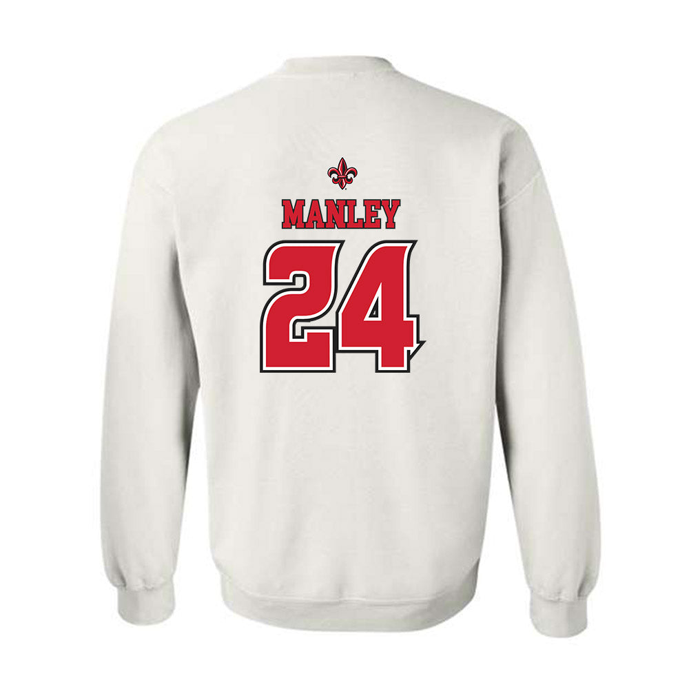 Louisiana - NCAA Women's Basketball : Mikaylah Manley - Replica Shersey Crewneck Sweatshirt-1
