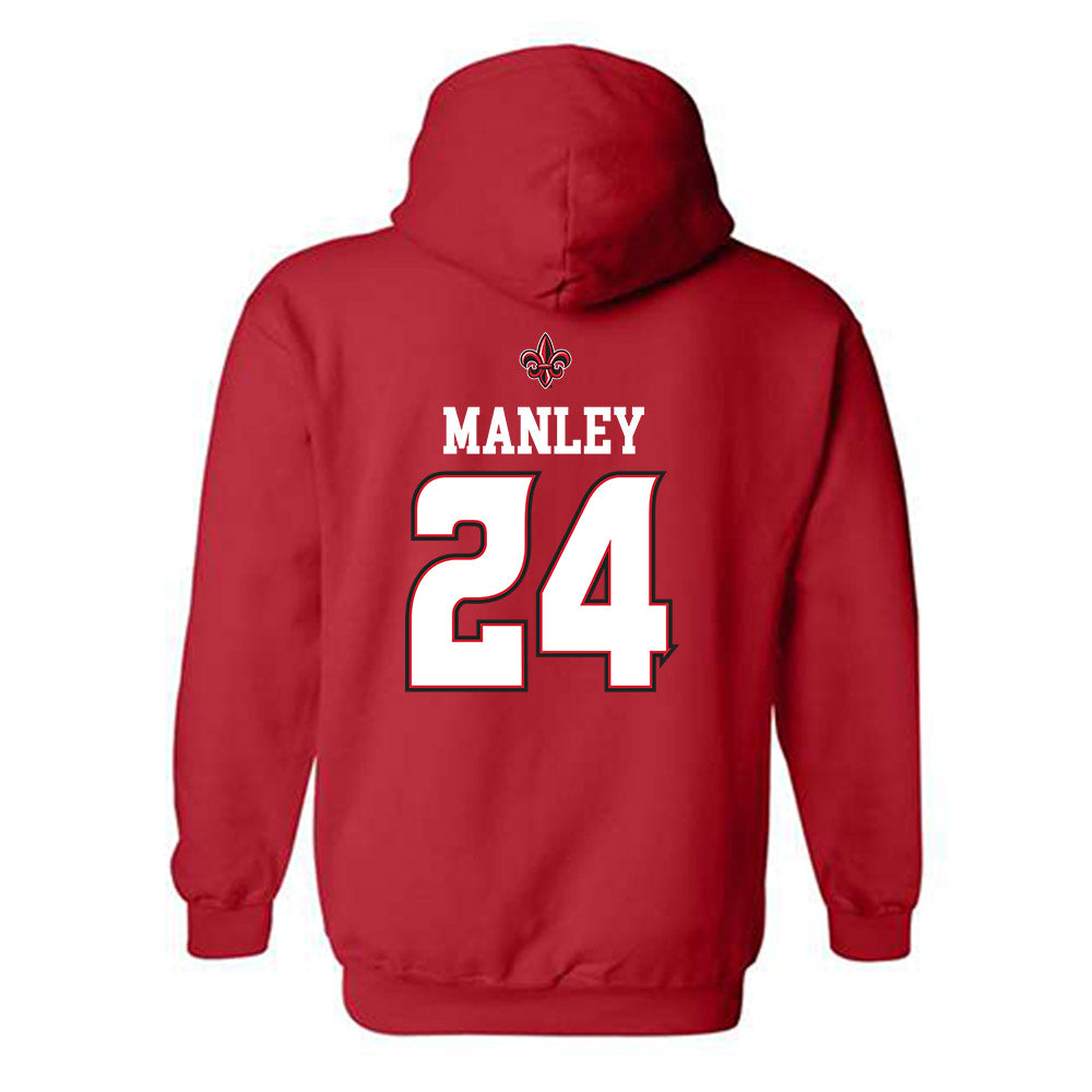 Louisiana - NCAA Women's Basketball : Mikaylah Manley - Replica Shersey Hooded Sweatshirt-1
