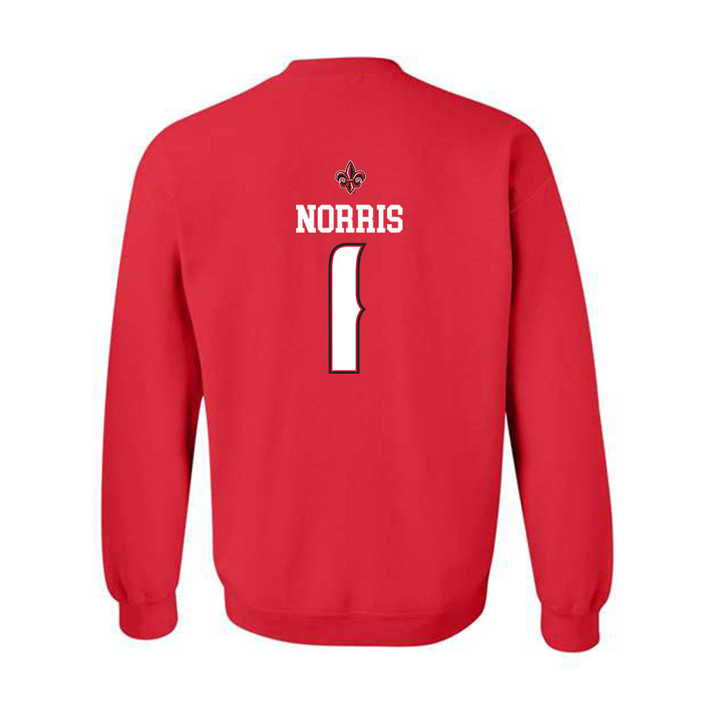 Louisiana - NCAA Women's Basketball : Kahlen Norris - Replica Shersey Crewneck Sweatshirt-1