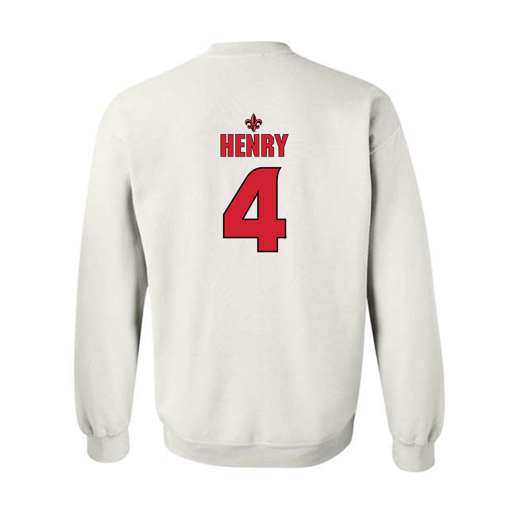 Louisiana - NCAA Women's Volleyball : Lindsey Henry - Replica Shersey Crewneck Sweatshirt-1