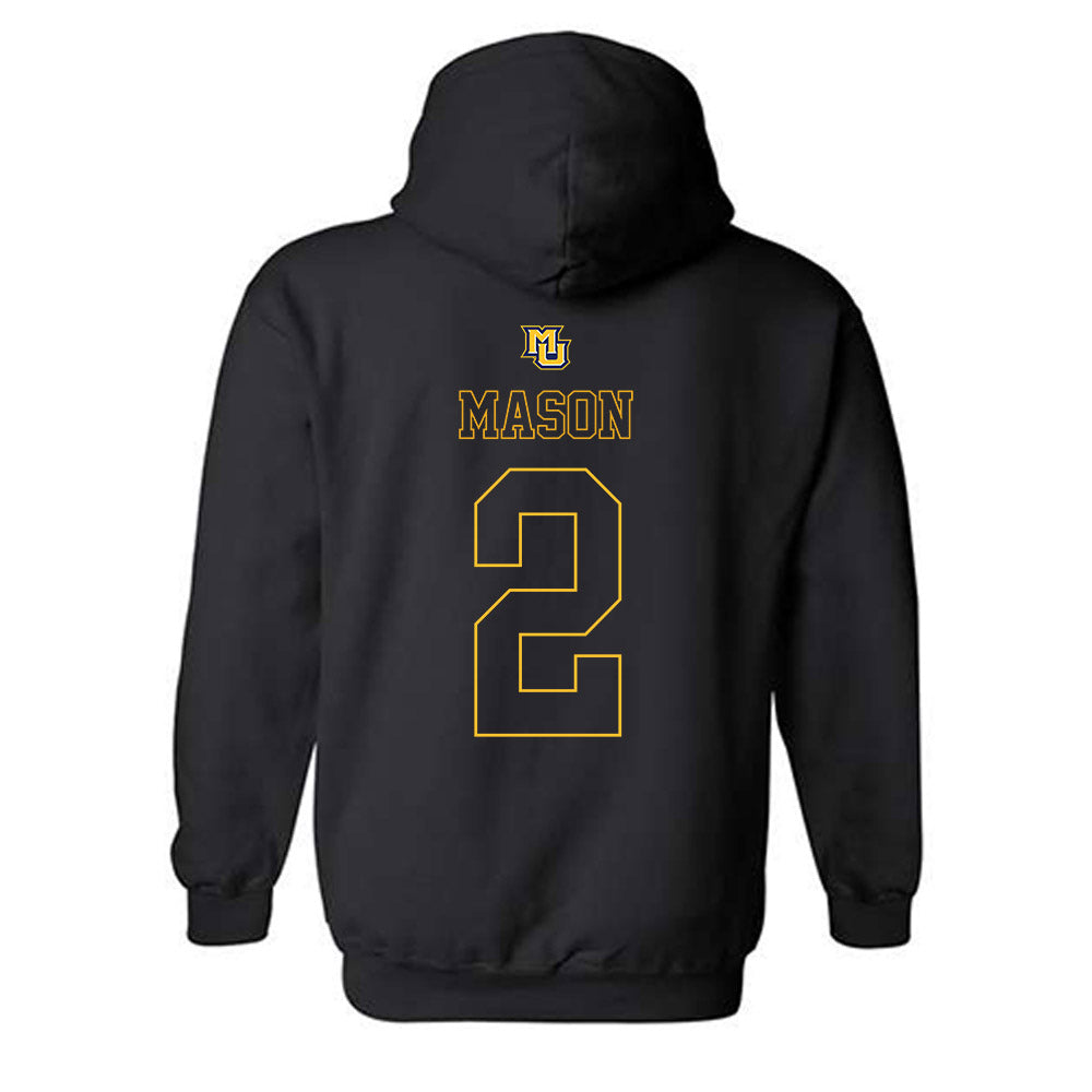 Marquette - NCAA Women's Basketball : Jaidynn Mason - Replica Shersey Hooded Sweatshirt-1