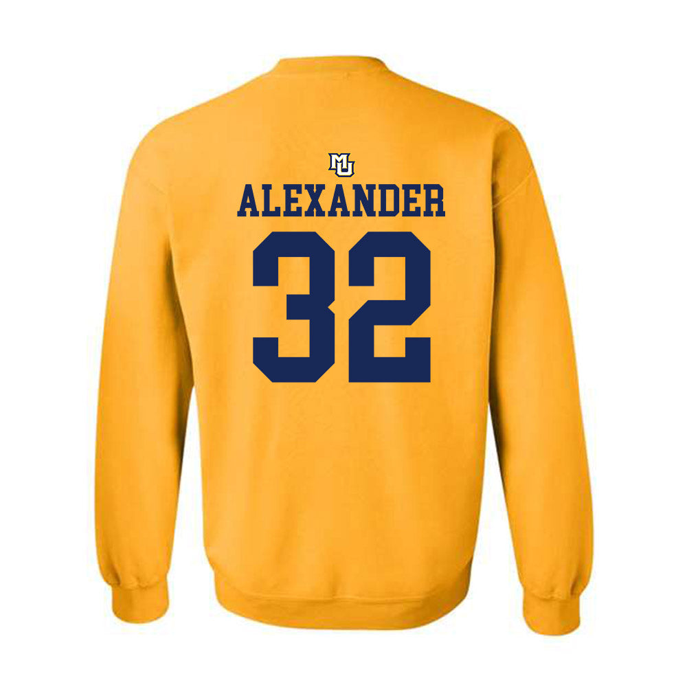 Marquette - NCAA Women's Lacrosse : Taylor Alexander - Replica Shersey Crewneck Sweatshirt