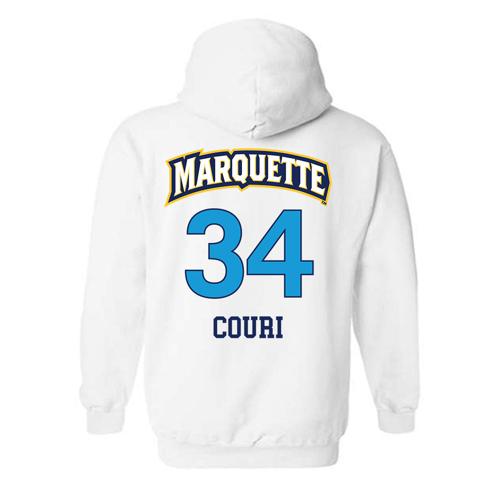 Marquette - NCAA Women's Lacrosse : Emily Couri - Replica Shersey Hooded Sweatshirt-1
