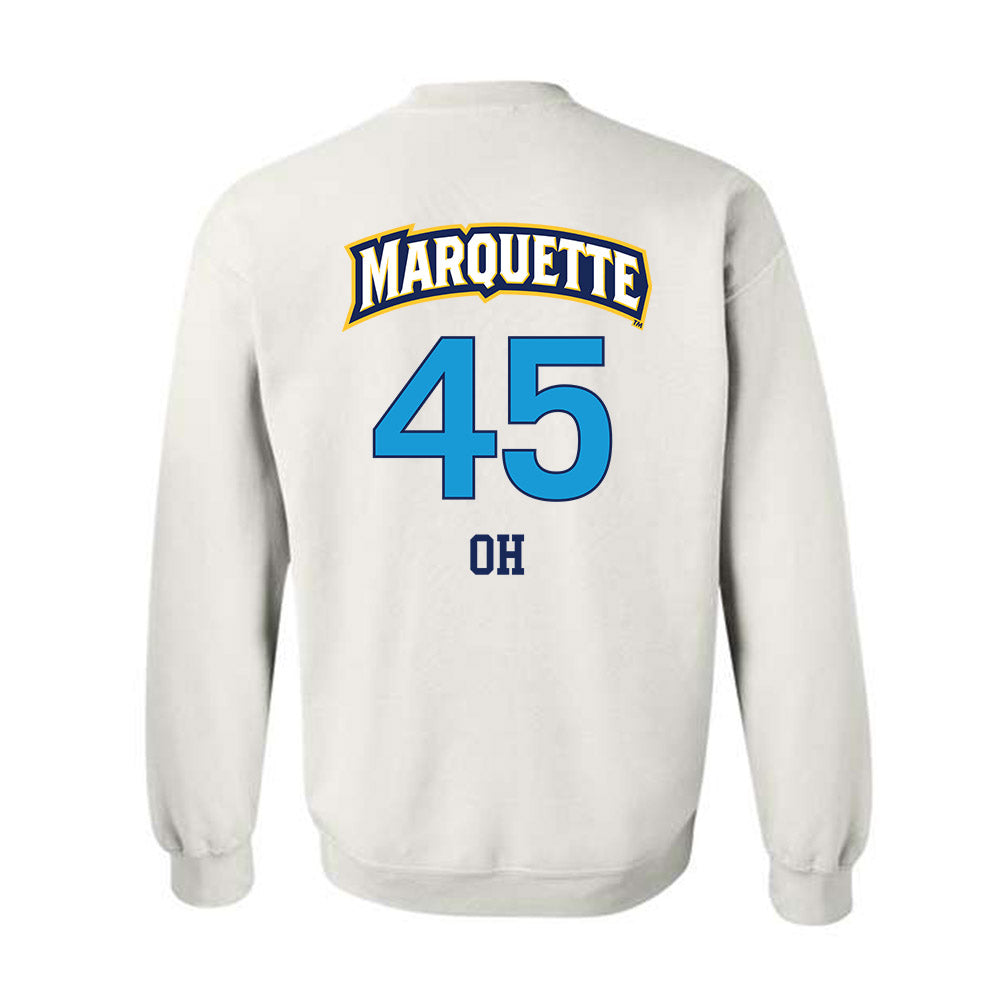 Marquette - NCAA Women's Lacrosse : Mia Oh - Replica Shersey Crewneck Sweatshirt-1