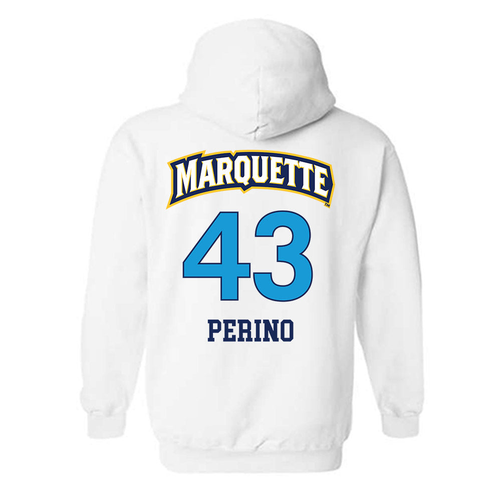 Marquette - NCAA Women's Lacrosse : Gabbi Perino - Replica Shersey Hooded Sweatshirt-1