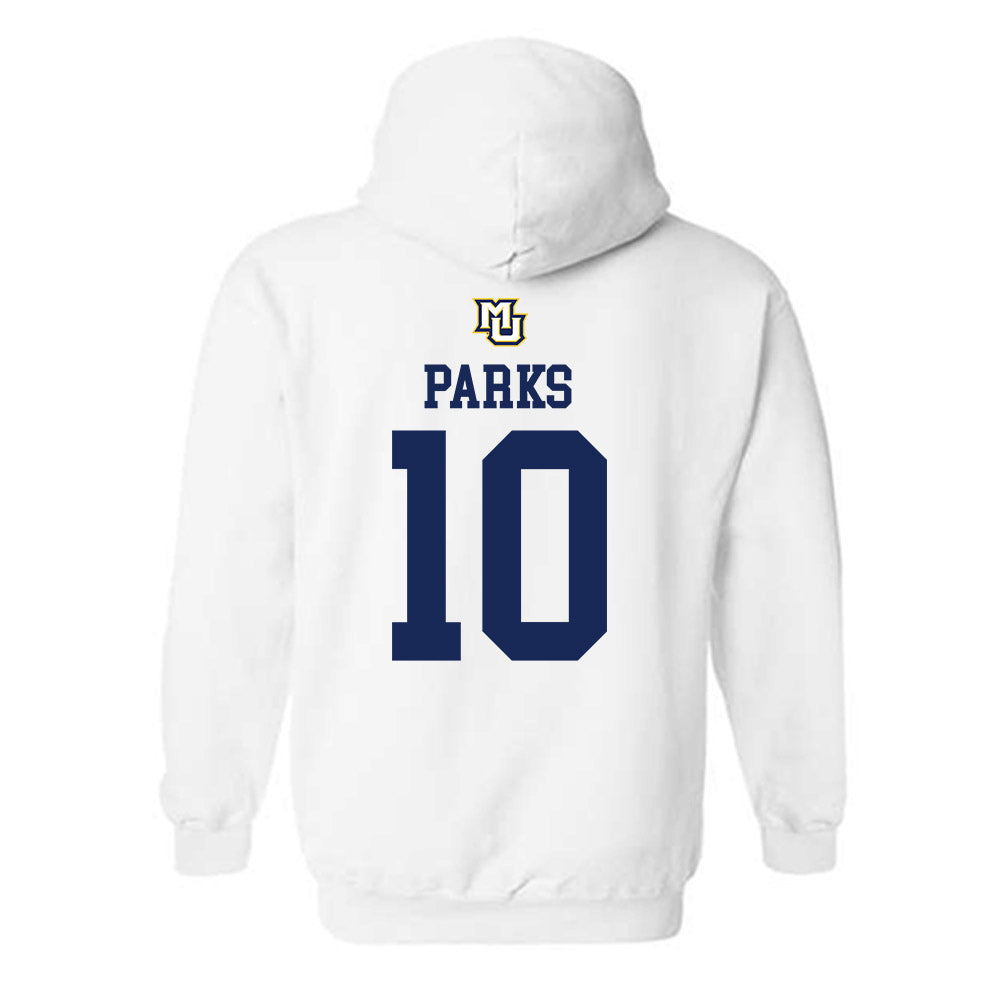 Marquette - NCAA Women's Volleyball : Emma Parks - Replica Shersey Hooded Sweatshirt-1